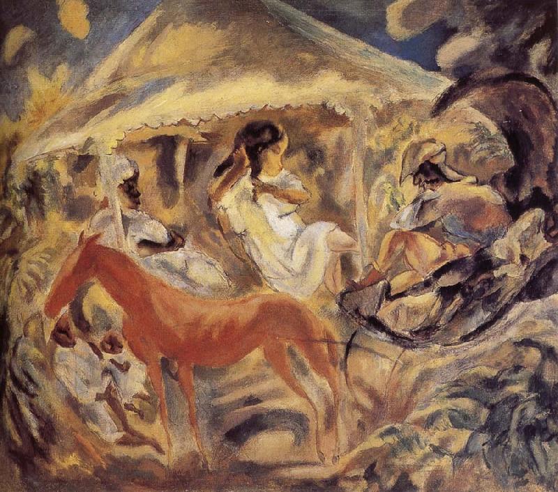 Jules Pascin Red horse